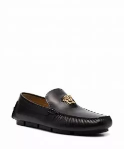 Versace Medusa Head leather loafers