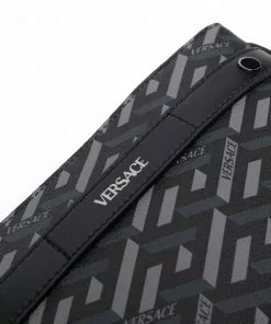 Versace La Greca logo-print bag