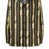 Versace chain-print shirt jacket