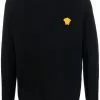 Versace Logo patch crew neck jumper 1 Versace logo-patch crew neck jumper