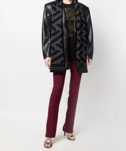 Versace La Greca knitted scarf