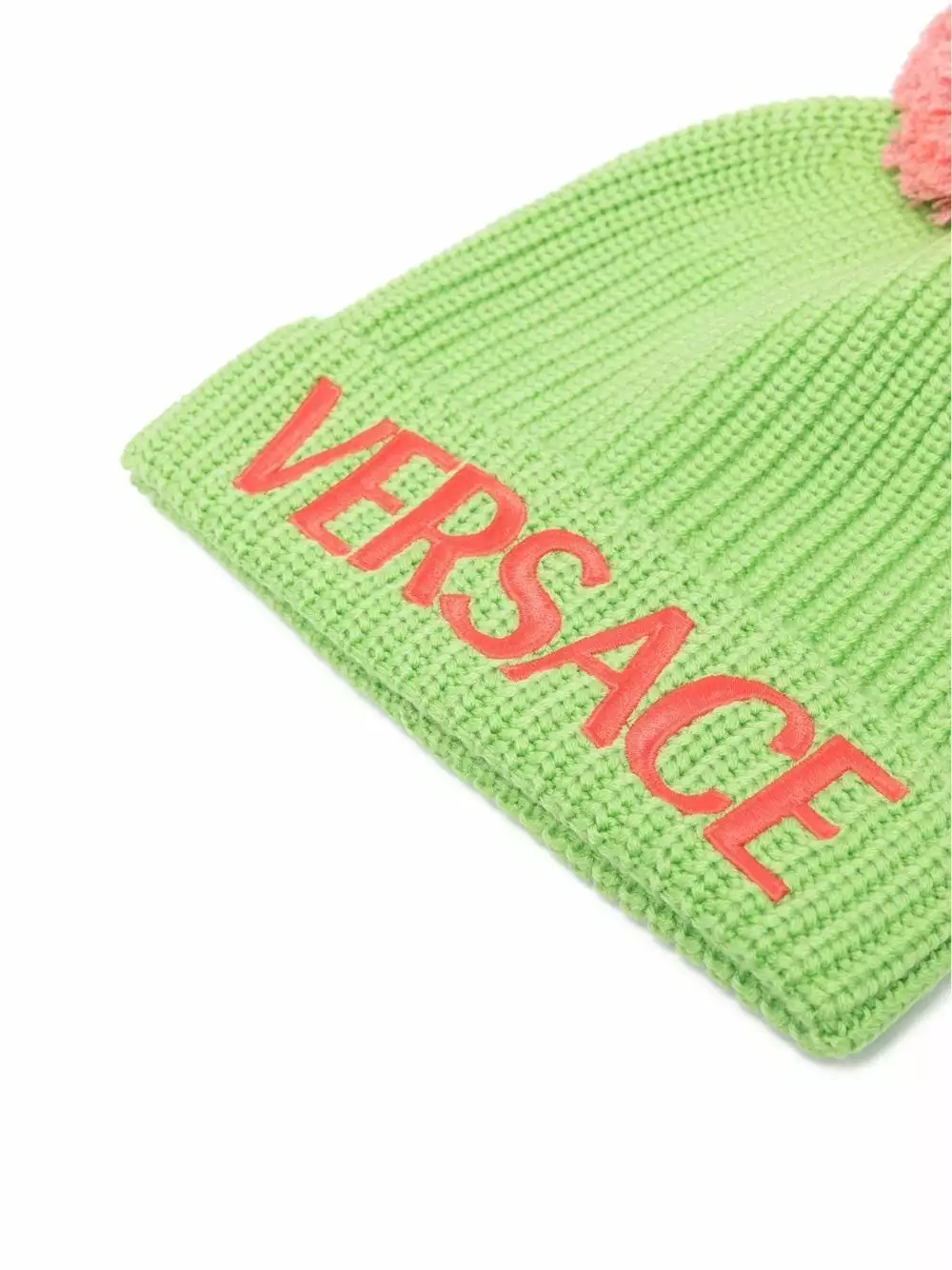 Versace Logo embroidered knitted beanie 4 Versace logo-embroidered knitted beanie