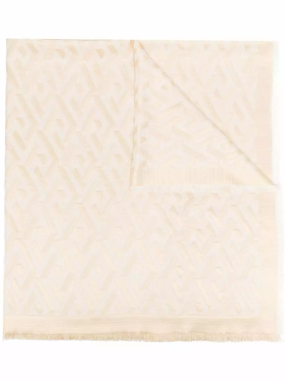 Versace Monogram frayed scarf 3 Versace monogram frayed scarf