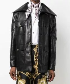 Versace Greca-print silk scarf