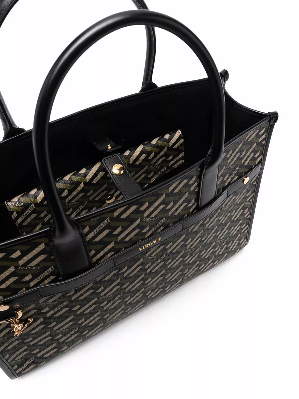 Versace La Greca print tote bag 7 Versace La Greca-print tote bag