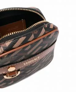 Versace logo print wallet