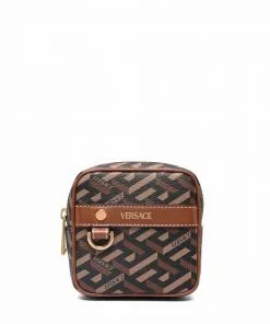 Versace logo print wallet