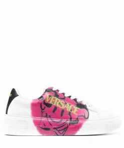 Versace logo print sneakers