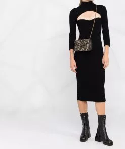 Versace La Greca Signature crossbody pouch