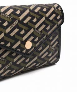 Versace La Greca Signature crossbody pouch