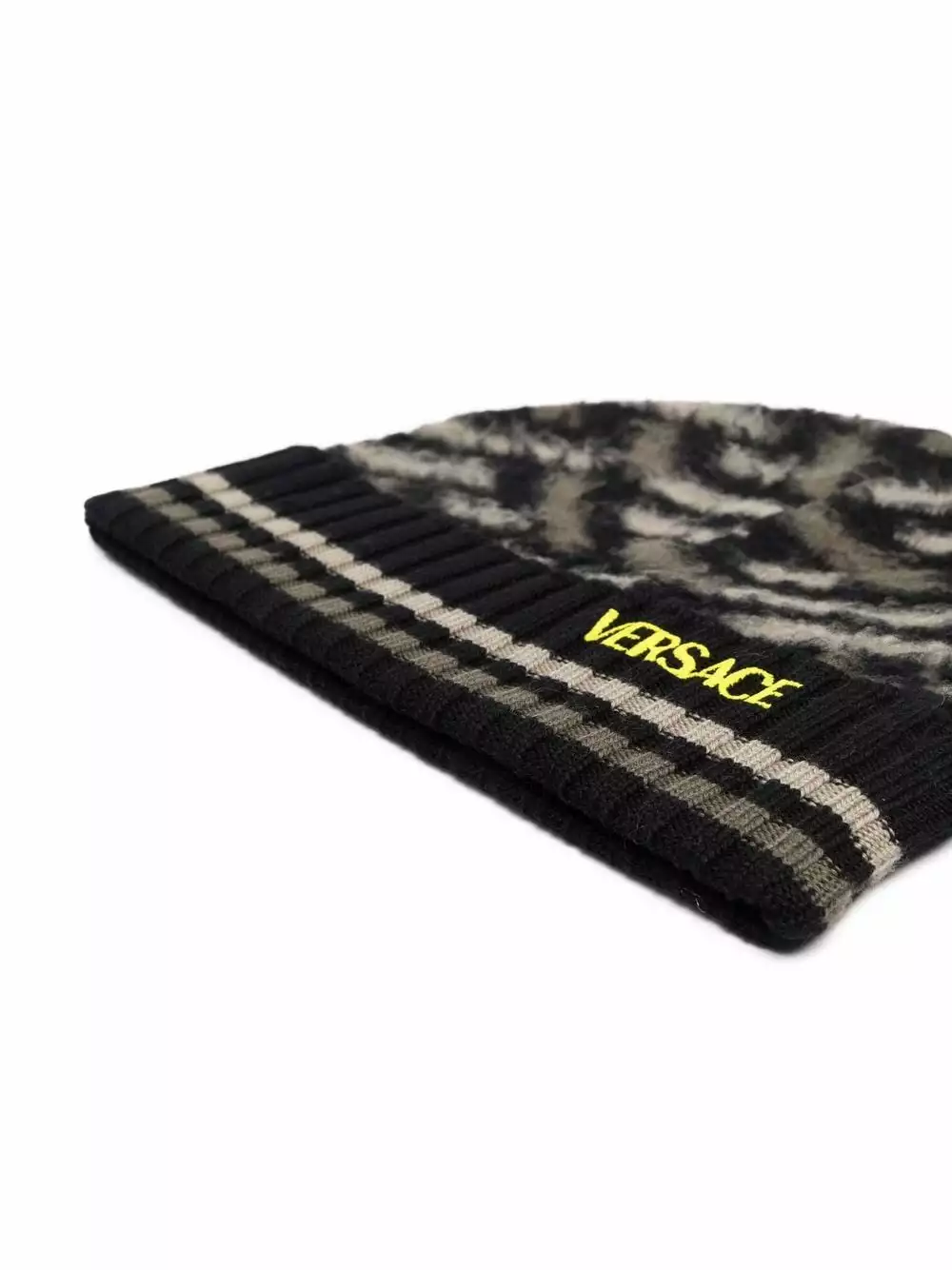 Versace Greca Signature brushed wool beanie 4 Versace Greca Signature brushed-wool beanie