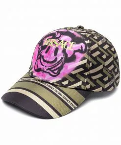 Versace graphic-print six-panel cap