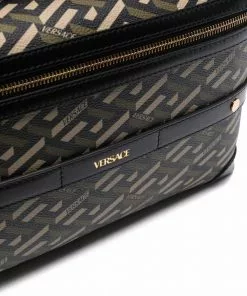 Versace monogram-print backpack