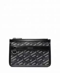 Versace La Greca compact wallet