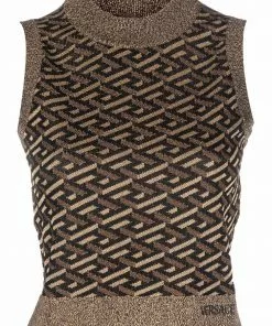 Versace La Greca-print vest