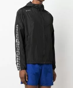 Versace Greca-print hooded jacket