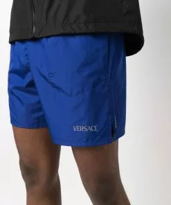 Versace Logo print drawstring shorts 11 Versace logo-print drawstring shorts