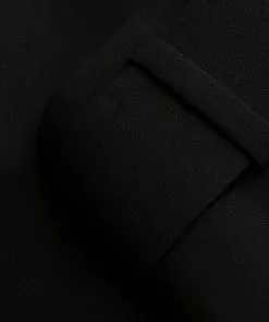 Versace front slit belted trousers