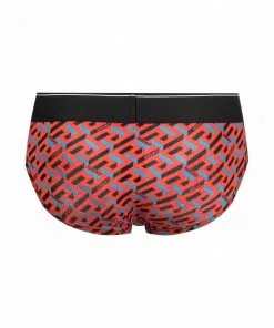 Versace Greca-print cotton briefs