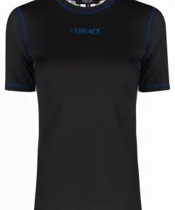 Versace contrast-stitching logo T-shirt