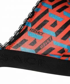 Versace Greca Signature triangle bralette
