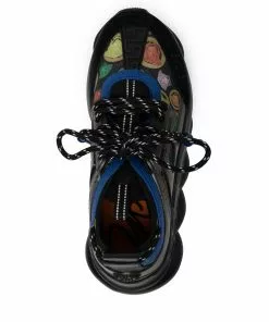 Versace Medusa-head motif lace-up sneakers