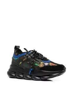 Versace Medusa-head motif lace-up sneakers