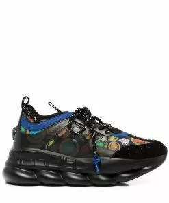 Versace Medusa-head motif lace-up sneakers