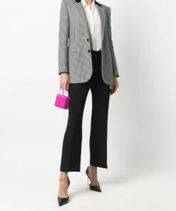 Versace pressed-crease cropped tailored trousers