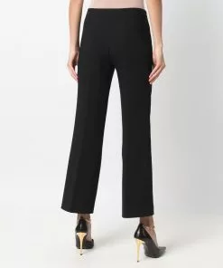 Versace pressed-crease cropped tailored trousers