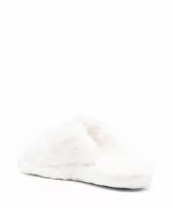 Versace Medusa Head faux-fur slides