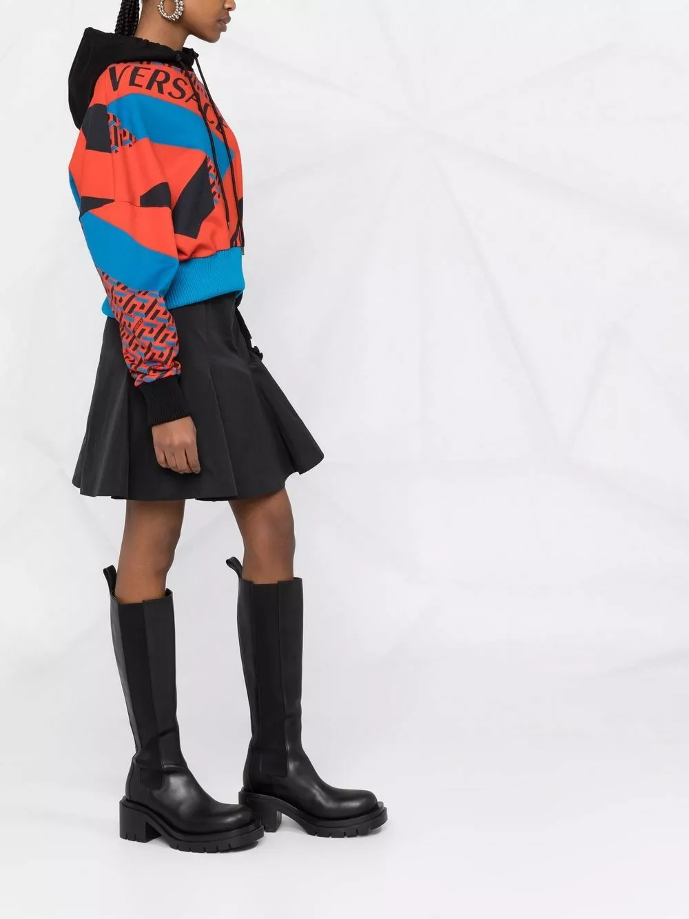 Versace Le Greca print hoodie 8 Versace Le Greca-print hoodie