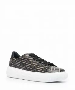 Versace La Greca print sneakers