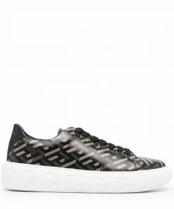 Versace La Greca print sneakers