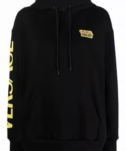 Versace Greca-print logo hoodie