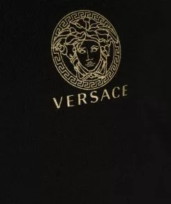 Versace Logo print long sleeved T shirt 7 Versace logo-print long-sleeved T-shirt
