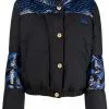 Versace La Greca-print puffer jacket