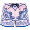 Versace baroque-print drawstring-waist swim shorts