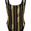 Versace Chain low back swimsuit