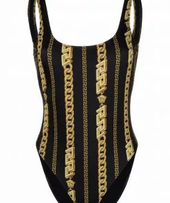Versace Chain low back swimsuit
