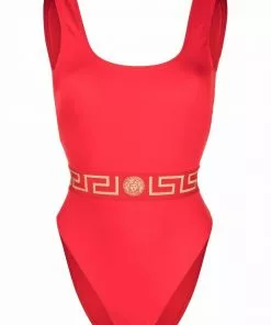 Versace Greca border swimsuit