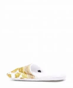 Versace Medusa Head motif slippers