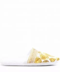 Versace Medusa Head motif slippers